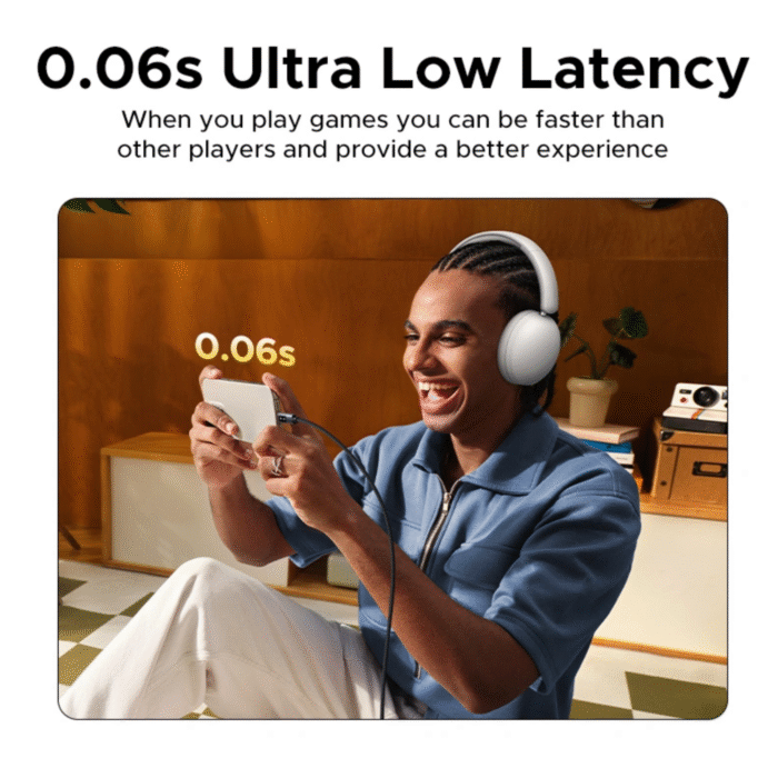 UGREEN Studio Max2 80Hrs Wireless Headphone Black - HP205 - Image 2