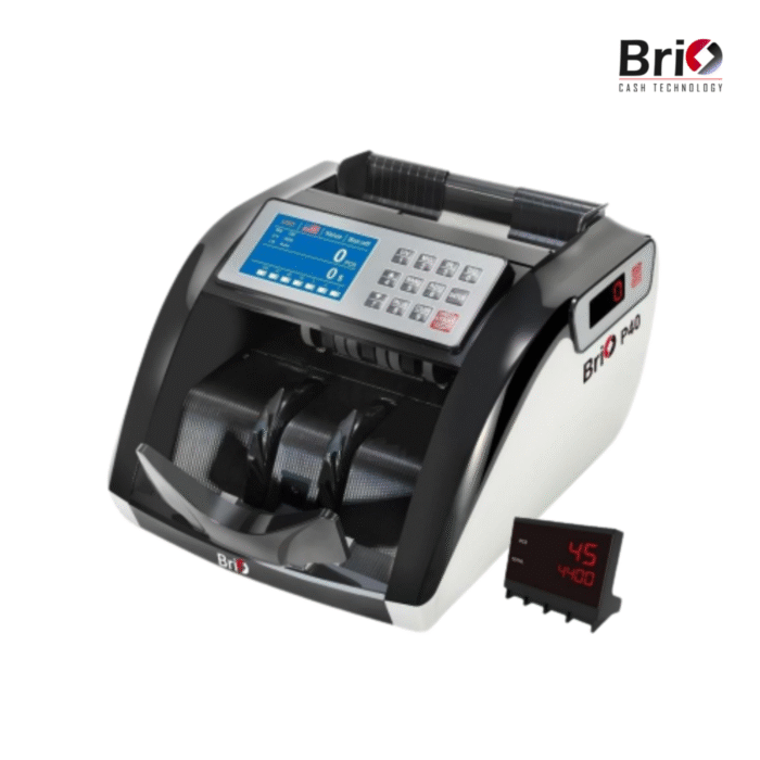 Brio P40 Banknote/ Bill Cash Counting Machine (Back Loading)