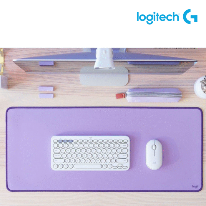 Logitech Desk Mat - Studio Series Multifunctional Large Desk Pad - Lavender - Image 2