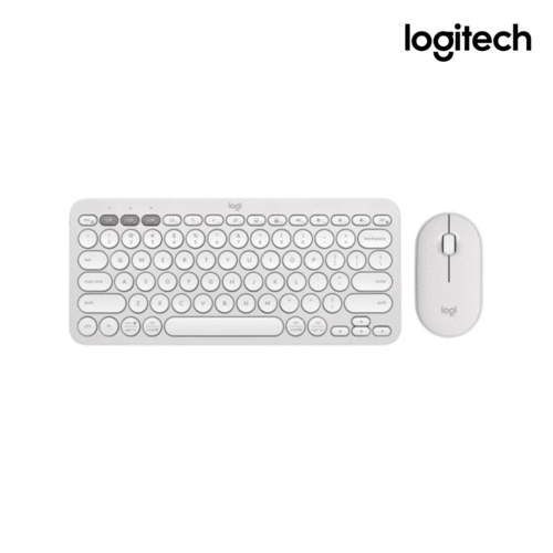 Logitech Pebble 2 Combo Wireless Keyboard and Mouse - TONAL WHITE