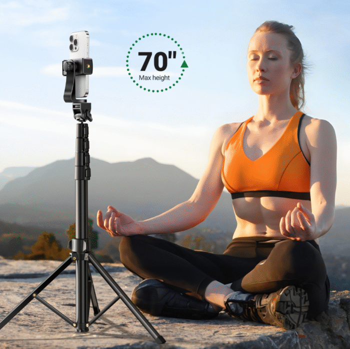 UGREEN 1.7 Meter Floor Tripod And Selfie Stick with Bluetooth Remote – LP680 - Image 10
