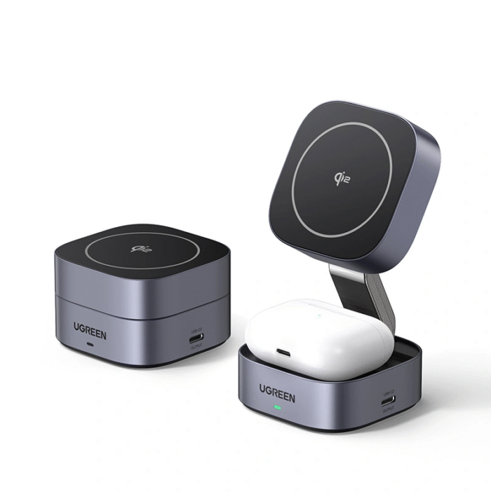 UGREEN 15W 2-in-1 Qi2 Magnetic Wireless Charger for iphone – W702