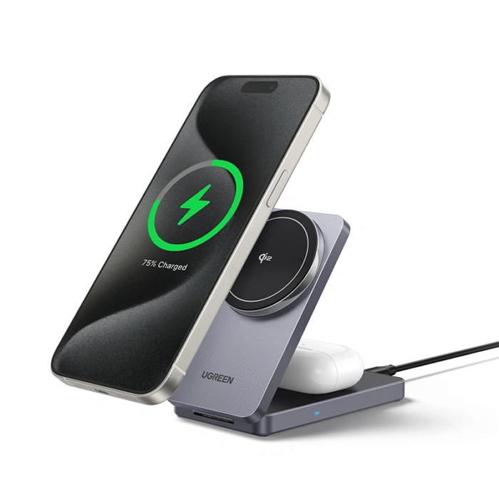 UGREEN 2-in-1 Qi2 Magnetic Wireless Charger – W706