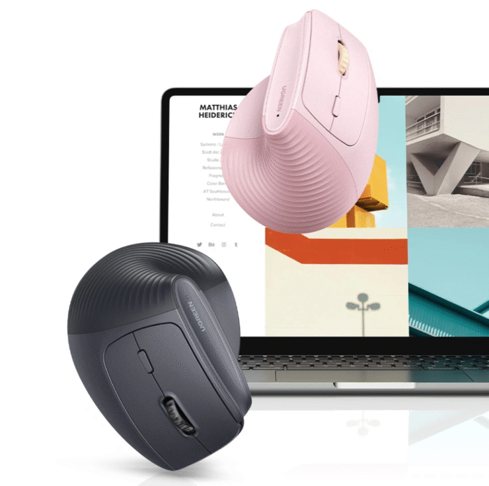UGREEN 2.4GHz Wireless Vertical Mouse – M571 - Image 3