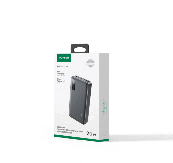 UGREEN 20000mAh 20W Two-way Fast Charging Power Bank – PB312 - Image 6