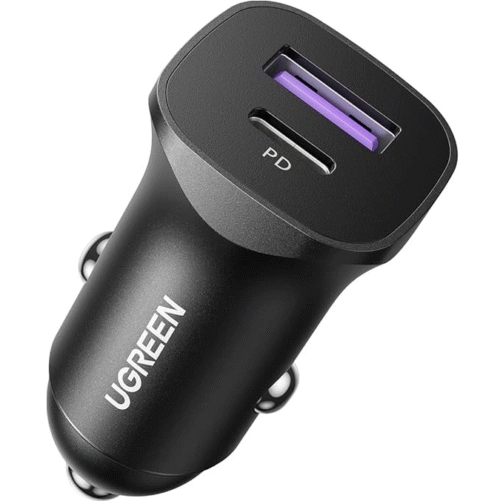 UGREEN 30W Type-C + USB Dual Port Car Charger – CD130