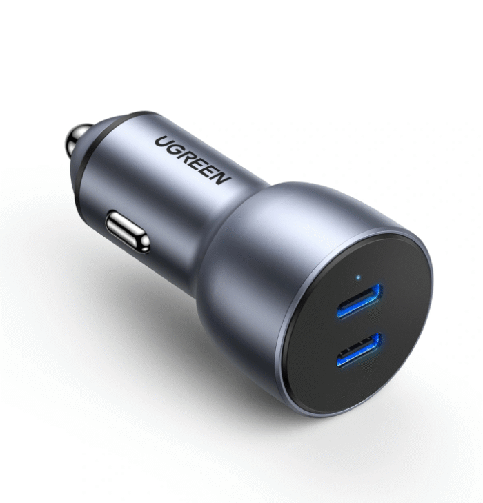UGREEN 50W Dual Type-C Port PD Fast Car Charger – CD213 - 70594 - Image 2