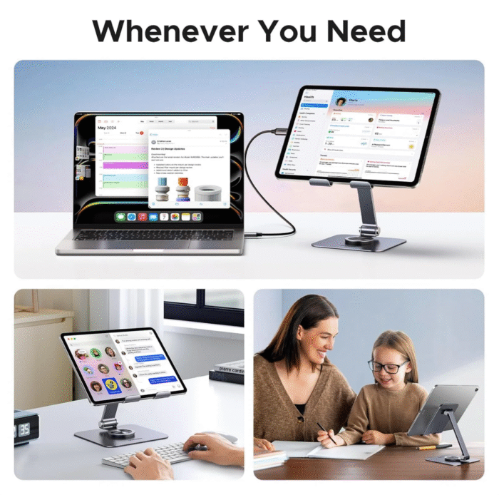 UGREEN Aluminum Alloy 360° Rotation Desktop Tablet Stand - 45860 - Image 4