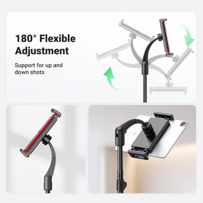 UGREEN Tablet and Phone Tripod Stand 1.7 Meter – LP585 - Image 7