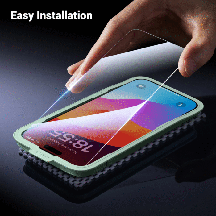 UGREEN iPhone 16 Pro Max HD Screen Protector with Installation Frame (2-Pack) – SP630 - Image 2