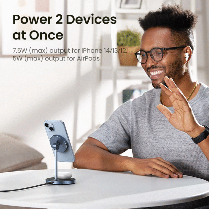 Ugreen 2 in 1 Wireless Charger CD317 - Image 3