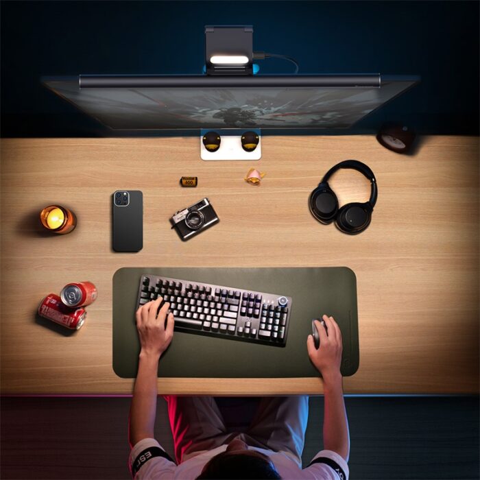 Baseus i-wok2 Series USB Asymmetric Light Source Screen Hanging Light (Youth) Black-DGIW000101 - Image 3