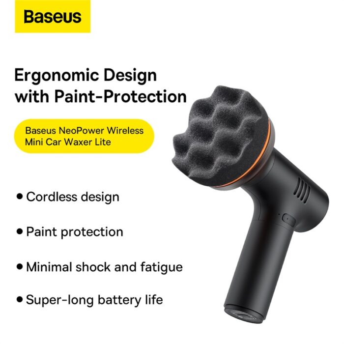 Baseus NeoPower Wireless Mini Car Waxer Lite Black - Image 8