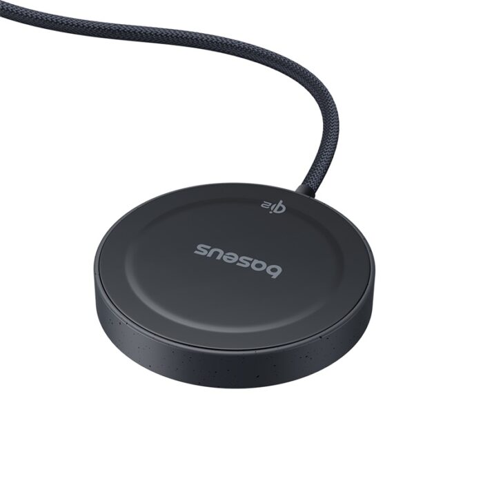 Baseus 15W Simple Mini4 Magnetic Wireless Charging Stand Qi2 Universal – Cosmic Black – 6M - Image 10