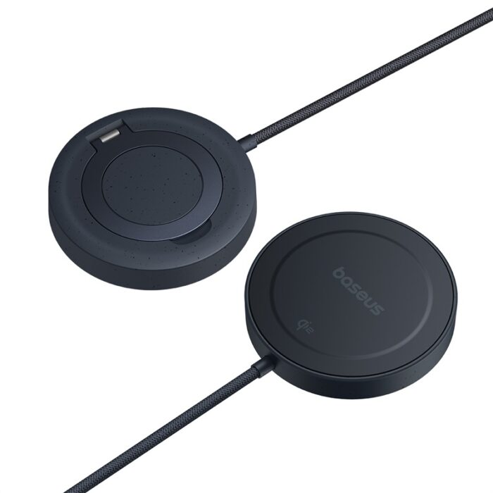 Baseus 15W Simple Mini4 Magnetic Wireless Charging Stand Qi2 Universal – Cosmic Black – 6M - Image 8