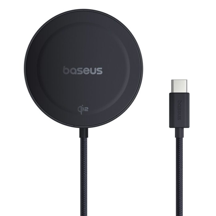 Baseus 15W Simple Mini4 Magnetic Wireless Charging Stand Qi2 Universal – Cosmic Black – 6M