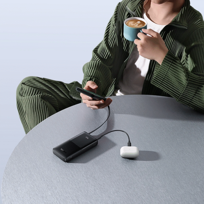 Baseus Bipow 2 10000mah 20W Digital Display Power Bank With Built-in Type C Cable - Image 9