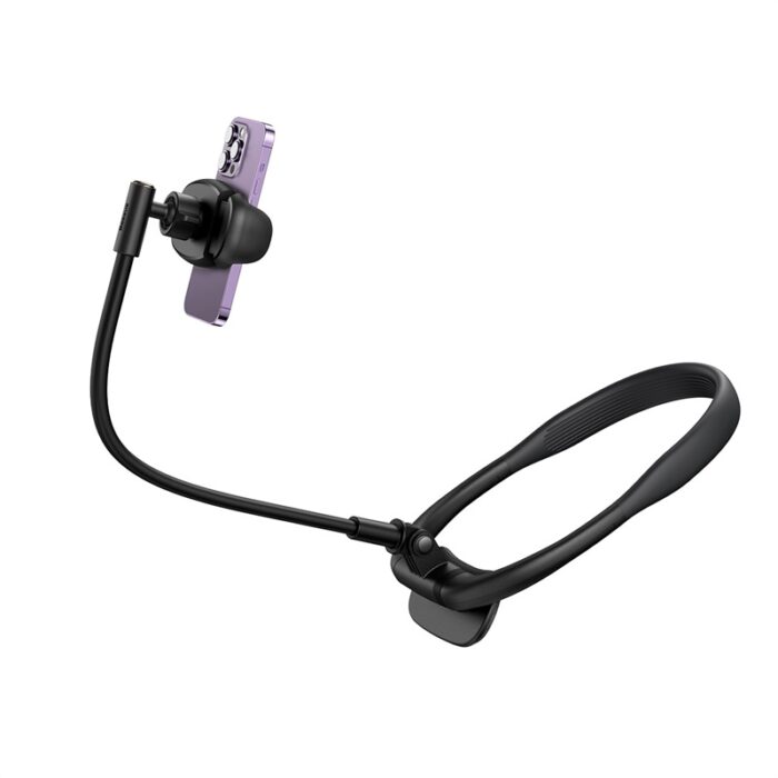 Baseus ComfortJoy Series Neck Phone Holder – Black - Image 12