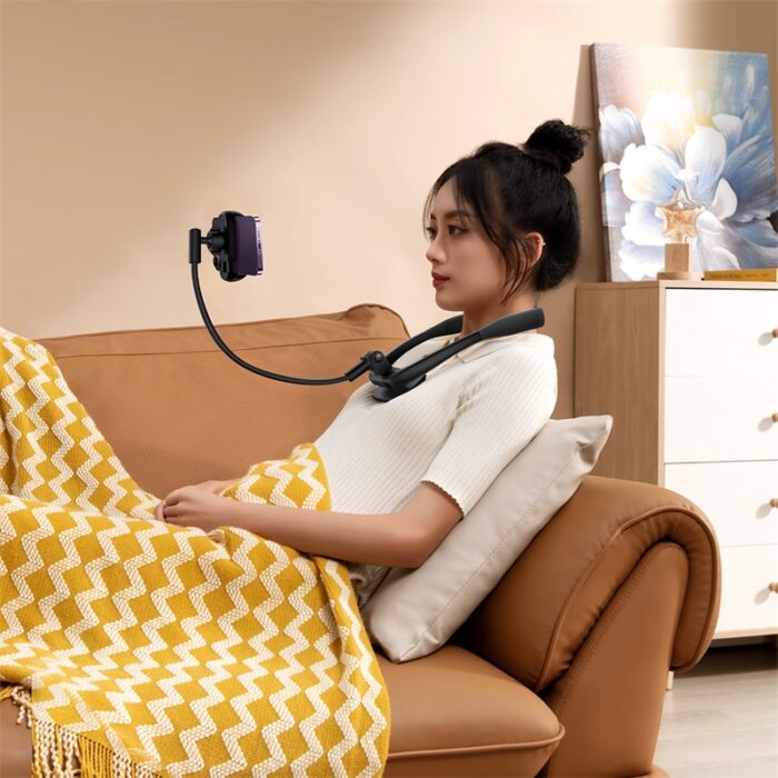 Baseus ComfortJoy Series Neck Phone Holder – Black - Image 9