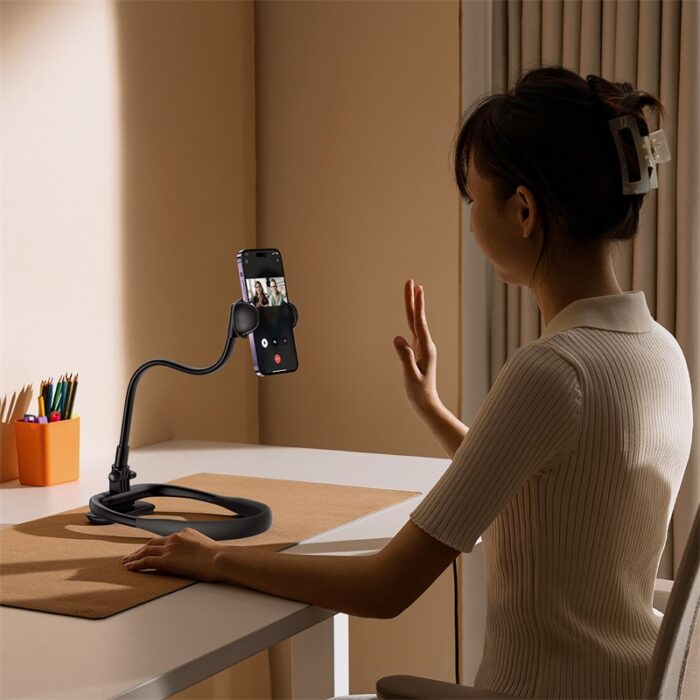Baseus ComfortJoy Series Neck Phone Holder – Black - Image 10