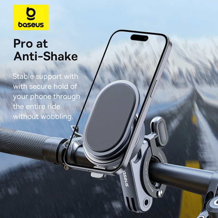 Baseus Metal PrimeTrip Series Stick-on Type Bike Phone Mount Holder - Image 13