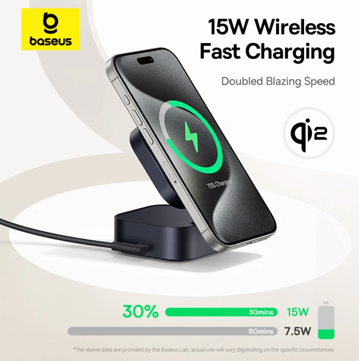 Baseus PicoGo Series 2-in-1 Magnetic Wireless Charger Qi2 67W - Image 6