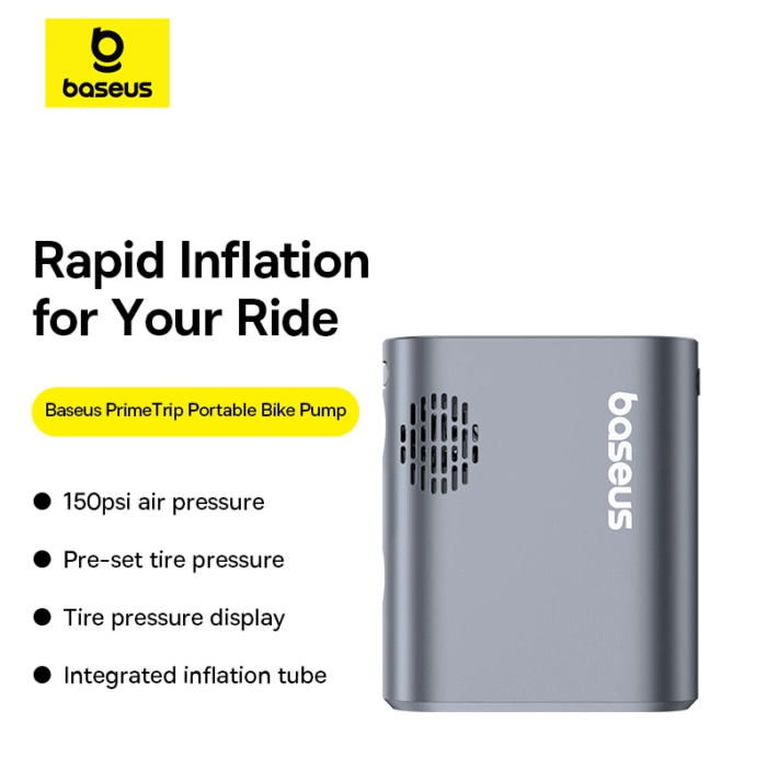 Baseus Portable Mini Bike Pump PrimeTrip Series - Image 11