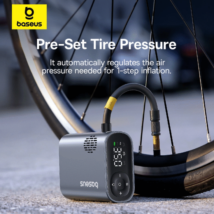 Baseus Portable Mini Bike Pump PrimeTrip Series - Image 9