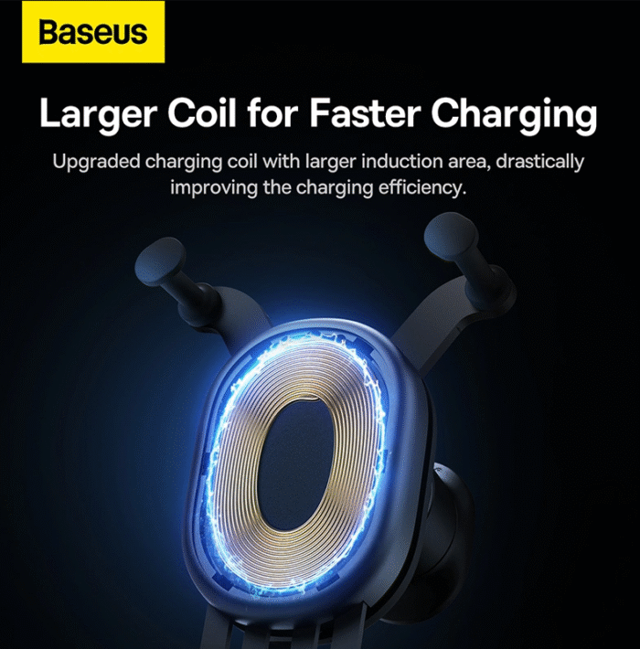 Baseus Stable Gravitational 15W Wireless Charging Car Mount Pro (Air Outlet Version) - Image 13