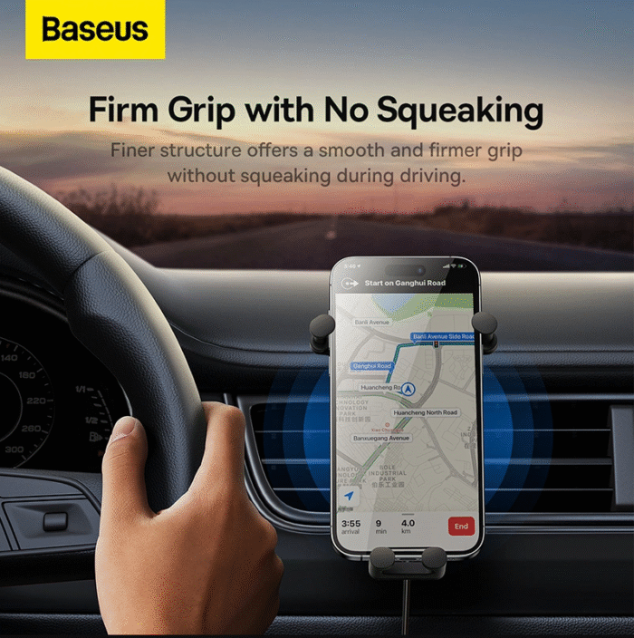 Baseus Stable Gravitational 15W Wireless Charging Car Mount Pro (Air Outlet Version) - Image 12