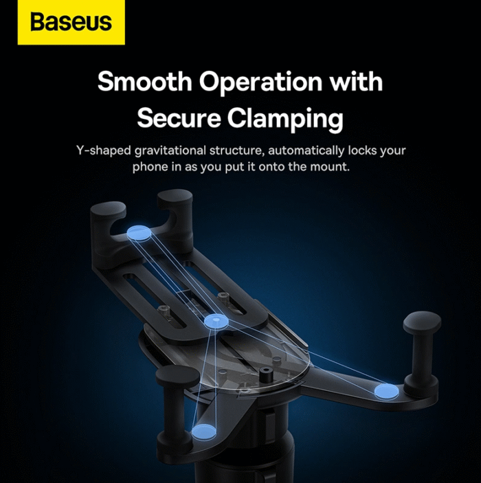 Baseus Stable Gravitational 15W Wireless Charging Car Mount Pro (Air Outlet Version) - Image 11