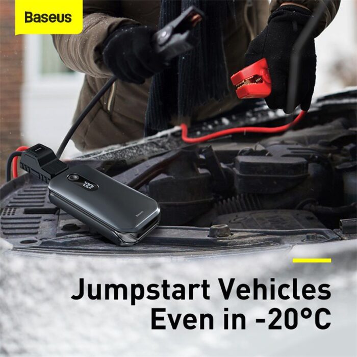 Baseus 1000A – 600A Car Jump Starter Booster Power Bank 12000 mAh 12 V - Image 6