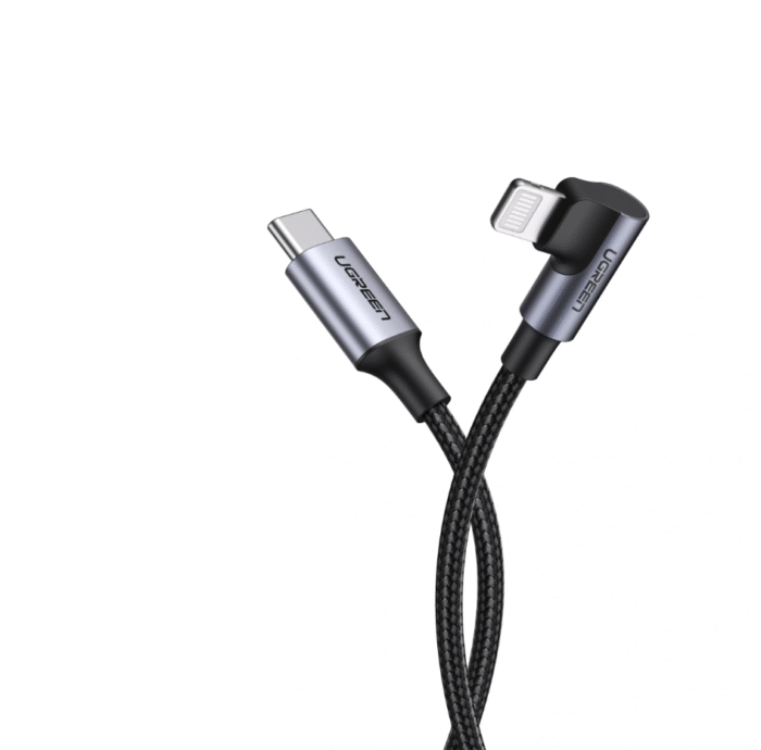 UGREEN 1 Meter MFI Certified Type-C to Lightning PD 3A Max Fast Charging 90 Degree Cable – US305 - 60763 - Image 4