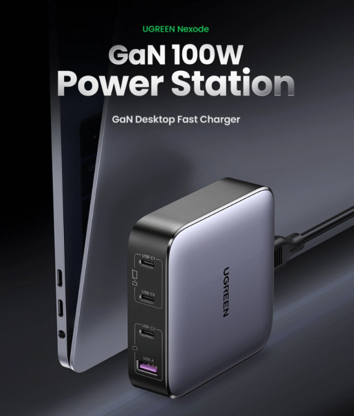 UGREEN 100W Nexode Desktop Fast Charging Adapter – CD328 - 90929 - Image 2