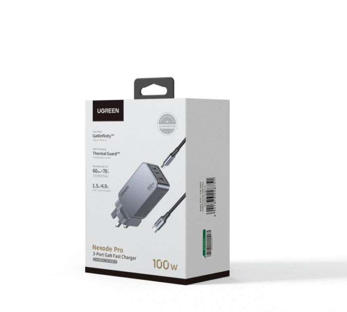 UGREEN 100W Nexode Pro GaN Fast Charger With Type-c to Type-c Cable – X757 - 25875 - Image 2