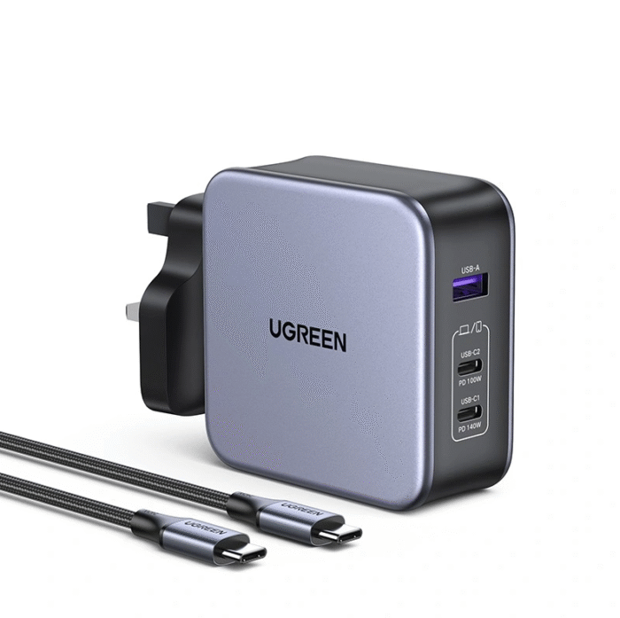 UGREEN 140W GaN Fast Charger with Type-C to Type-C 1.5Meter Cable – CD289 - 90322 - Image 11