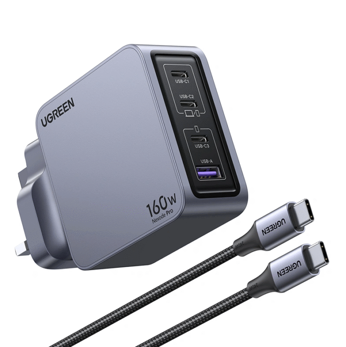 UGREEN 160W Nexode Pro GaN Fast Charger With Type-c to Type-c Cable – X763 - 25878