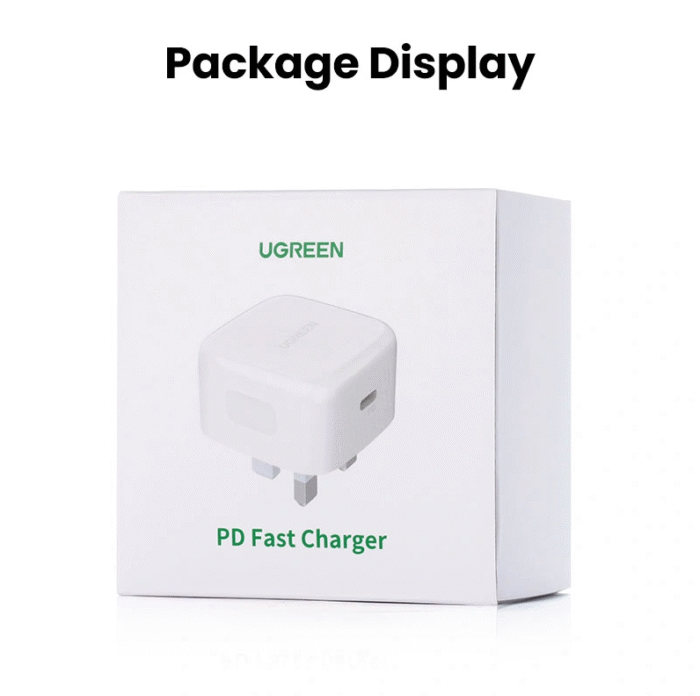 UGREEN 20W Type-C PD Fast Charging Adapter – CD137 - 60451 - Image 3