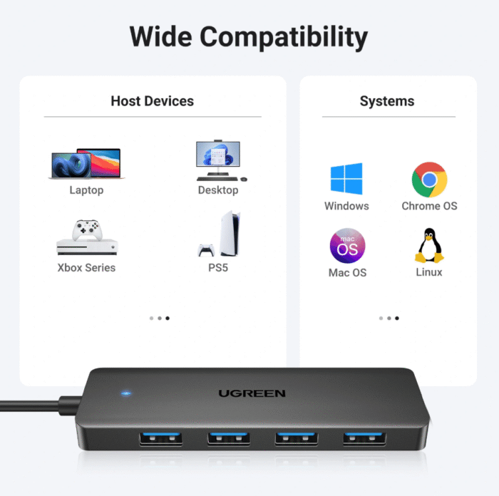 UGREEN 4-Port USB to USB 3.0 Hub – CM219 - 25851 - Image 4