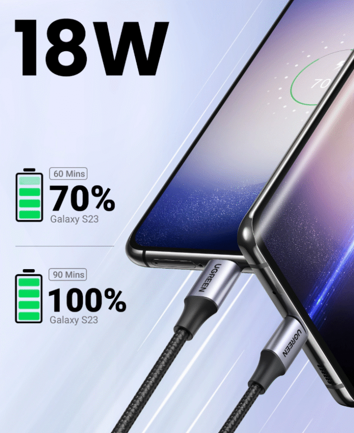 UGREEN USB to Type-C Fast Charging Cable 3A Max – US288 - Image 6