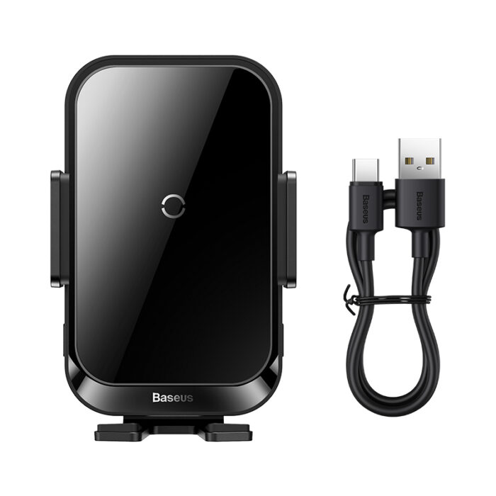 Baseus Halo 15W Electric Wireless Charging Car Mount - Image 4