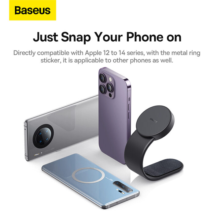 Baseus C02 Magnetic Phone Holder Cluster Black - Image 6