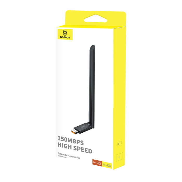Baseus 150Mbps FastJoy Series WIFI Adapter With External Antenna – B01317600111-00 - Image 2